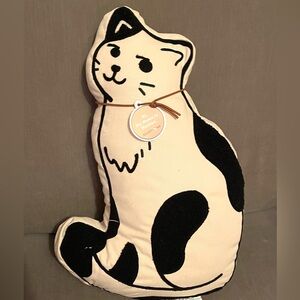 Cat Pillow Decor Adopt Me Maxine Black & White Tuxedo Kitty from Envogue NWT